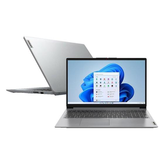 Imagem de Notebook Lenovo IdeaPad 1 15IAU7 82VY000QBR  Tela de 15.6" Intel Core i5-1235U SSD 512GB 8GB Windows 11 Cinza