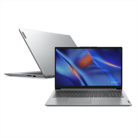 Notebook - Lenovo 82x5s00600 Amd Ryzen 3 7320u 2.40ghz 4gb 256gb Ssd Amd Radeon 610m Linux Ideapad 1 15,6" Polegadas