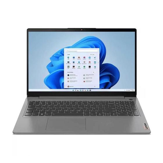 Notebook – Lenovo 82vy000ubr I3-1215u 3.30ghz 4gb 256gb Ssd Intel Uhd Graphics Windows 11 Home Ideapad 1i 15,6″ Polegadas
