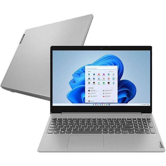 Imagem de Notebook Lenovo Ideapad 3I-15Iml05 I3 4Gb 256Gb 15.6 Prata