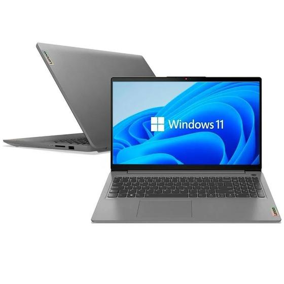 Imagem de Notebook Lenovo IdeaPad 3i, Intel Core i5-1135G7, 11 Geração, 8GB, 256GB SSD NVMe, 15,6", FHD, Windows 11 Home - 82MD00