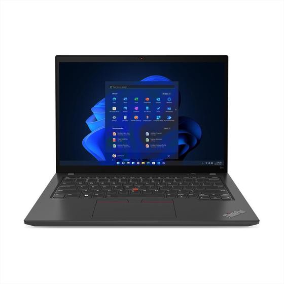 Notebook - Lenovo 21he000qbo I5-1345u 3.50ghz 16gb 256gb Ssd Intel Uhd Graphics Windows 11 Pro Thinkpad T14 14" Polegadas