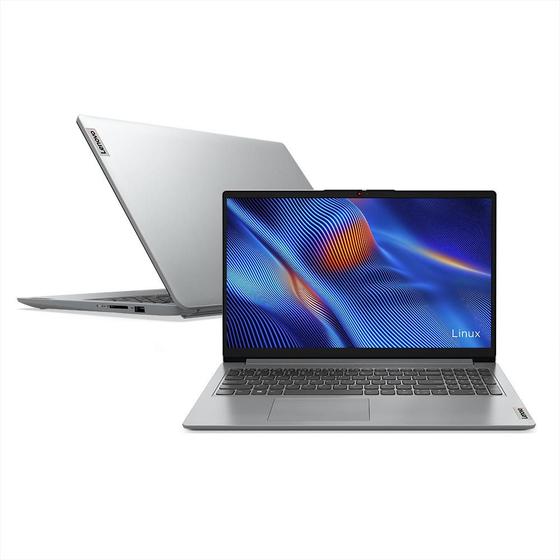 Notebook - Lenovo 82x5s00000 Amd Ryzen 3 7320u 2.40ghz 4gb 256gb Ssd Amd Radeon Linux Ideapad 1 15,6