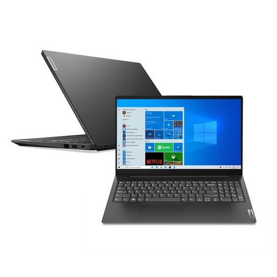 Imagem de Notebook Lenovo V15 i7-1165G7 8GB 256GB SSD Geforce MX350 W11 Pro 15.6"" FHD 82ME000NBR Preto