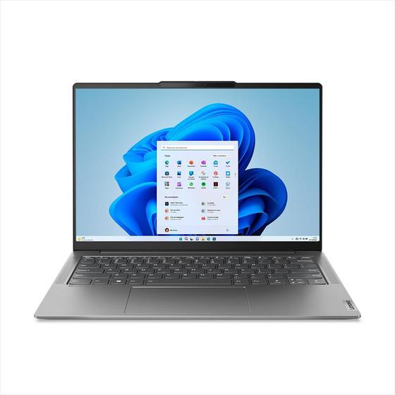 Notebook - Lenovo 83c70000br I5-1240p 3.30ghz 16gb 512gb Ssd Intel Iris Xe Graphics Windows 10 Home Yoga Slim 6i 14" Polegadas