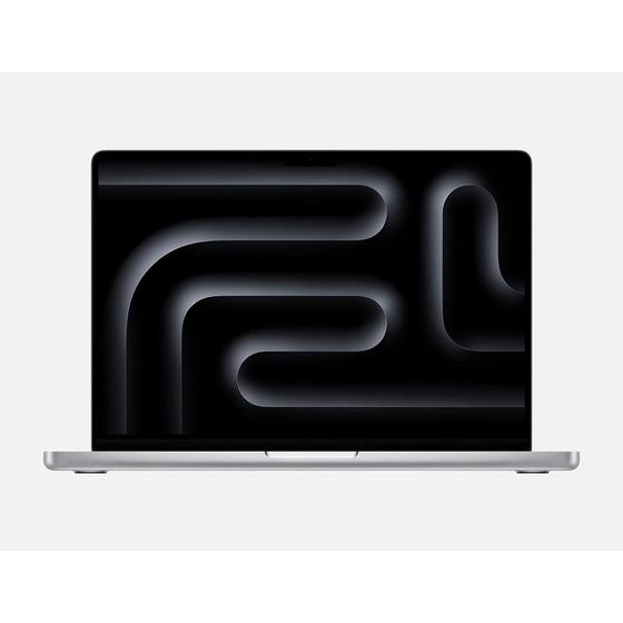 Imagem de Notebook MacBook Pro Apple, Tela Retina 14", Chip M3, 8GB RAM, CPU 8 Núcleos, GPU 10 Núcleos, SSD 512GB, Prateado - MR7J3BZ/A