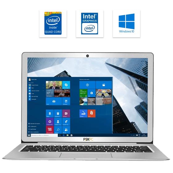 Imagem de Notebook Mobile FX14P Intel Quad core 4GB SSD 32GB 14 Tela LED 14" Windows 10 Pro - FoxPC
