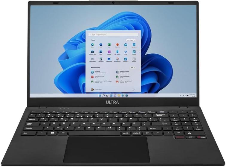 Notebook Multi Ultra UB261 Celeron N4020C 4GB 128GB eMMC 15.6" W11 Preto Menor preço em Notebook Multi Ultra UB261 Celeron N4020C 4GB 128GB eMMC 15.6" W11 Preto