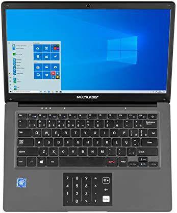Notebook - Multilaser Pc134 Atom X5-z8350 1.90ghz 2gb 64gb Padrão Intel Hd Graphics Windows 10 Home Legacy 14" Polegadas