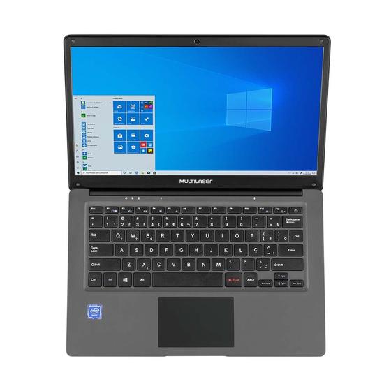 Imagem de Notebook Multilaser Legacy Cloud PC130, com Windows 10 Home - Intel Quadcore 2GB 32GB Tela 14,1 Pol. HD Cinza - PC130
