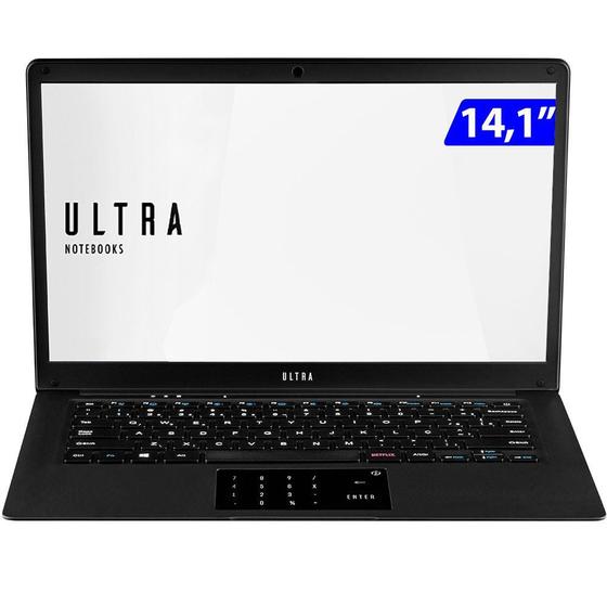 Notebook Multilaser Ultra i3-5005u Linux OS 4GB 256GB SSD 14.1 ...