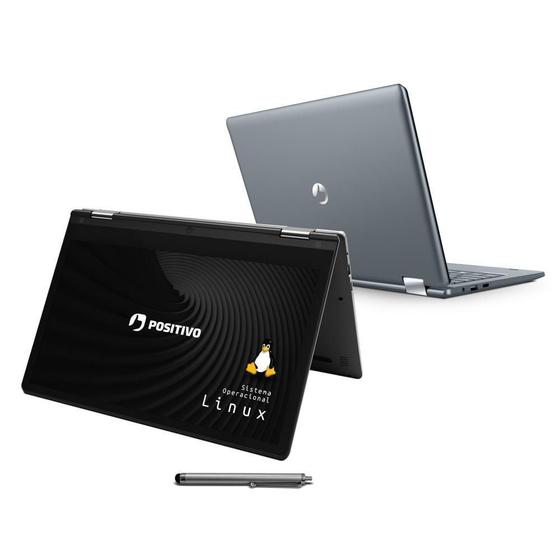 Notebook - Positivo C464d-5 Celeron N3350 1.10ghz 4gb 64gb Ssd Intel Hd Graphics Linux Duo 11,6