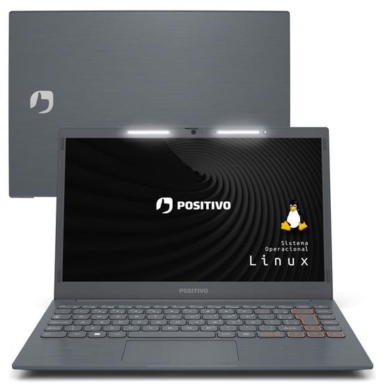 Notebook - Positivo C4128a Celeron N4020 1.10ghz 8gb 240gb Ssd Intel Hd Graphics Linux Vision C14 14.1" Polegadas
