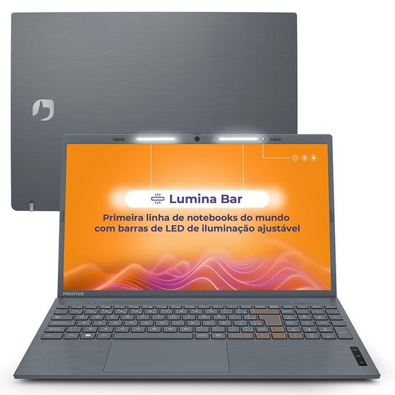 Notebook Positivo Vision C15 Intel Celeron Dual Core Linux 8GB 240GB SSD 15” HD Lumina Bar - Cinza Imagem de Notebook Positivo Vision C15 Intel Celeron Dual Core Linux 8GB 240GB SSD 15” HD Lumina Bar - Cinza