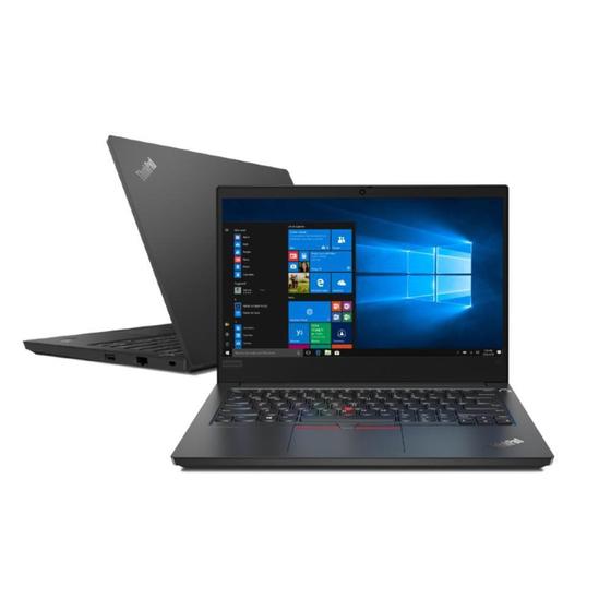 Imagem de Notebook ThinkPad E14 Ryzen 3 8GB 256GB SSD Windows 11 Pro 14" Full HD 20YD000PBO Preto - Lenovo