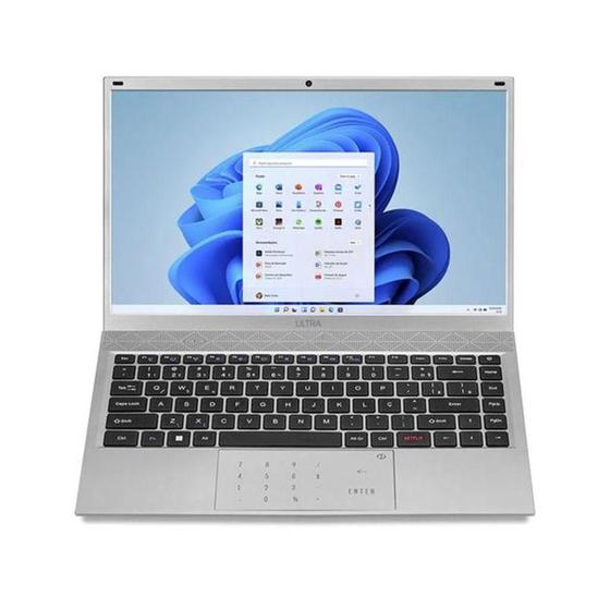 Notebook - Multilaser Ub440 I3-10110u 1.00ghz 4gb 120gb Ssd Intel Hd Graphics Windows 11 Home Ultra 14" Polegadas