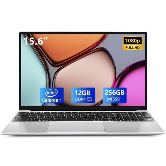 Notebook VGKE de 15,6" Full HD Intel Celeron J4125 12 GB RAM 256 GB SSD ...