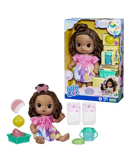 Imagem de Nova baby alive hora do suco morena original hasbro f7357