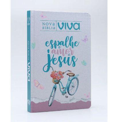Imagem de Nova Bíblia Sagrada Viva I Super Premium I Capa Dura Slim I Espalhe Amor
