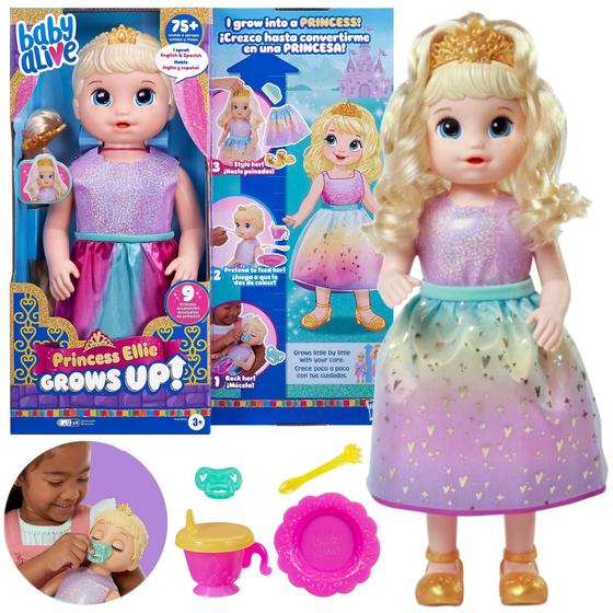 Imagem de Nova Boneca Baby Alive Que Cresce Princesa Ellie +75 Frases