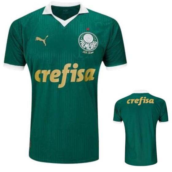 Nova Camisa Palmeiras II 24/25 Torcedor Masculina - Verde Menor preço em Nova Camisa Palmeiras II 24/25 Torcedor Masculina - Verde