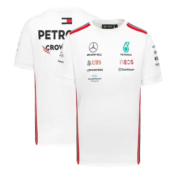 Imagem de Nova camiseta oficial mercedes amg petronas f1 team 2023 branca