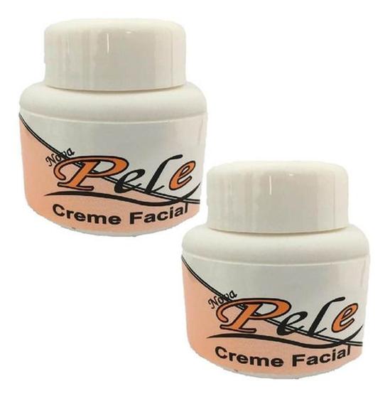 Imagem de Nova Pele Creme Facial Clareador Manchas De Melasma Original - 2 Unidades