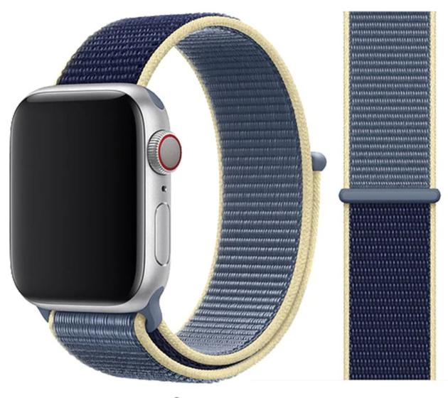 Imagem de Nova Pulseira Nylon Sport Loop para Watch 42/44mm - Alaskan Blue / Jetech