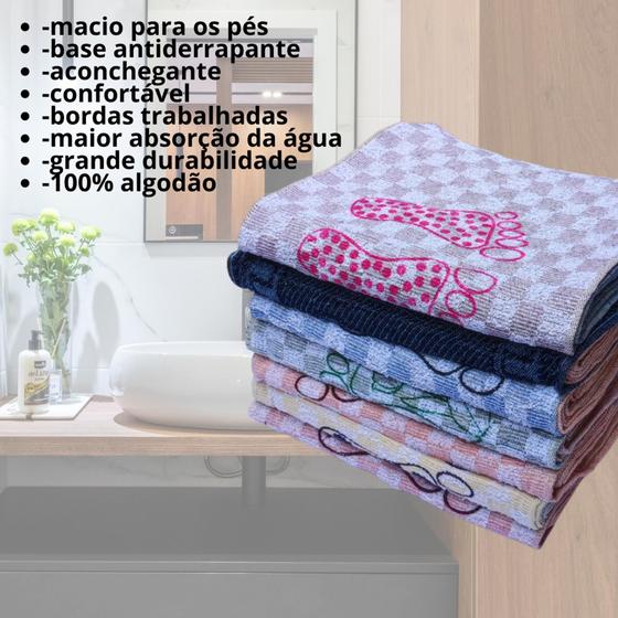 Imagem de Nova Toalha De Piso Tapete Pézinho para banheiro 45x70cm