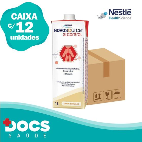 Imagem de Novasource GI Control 1.5 kcal 1000ml Nestlé CX 12 Unidades
