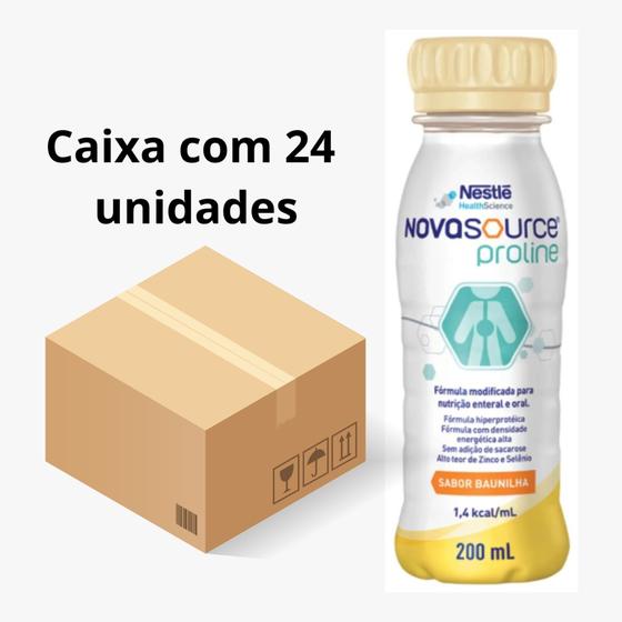 Imagem de Novasource Proline Nestlé kit C/24 frascos 200ML (Escolha o Sabor)