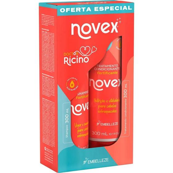 Imagem de Novex Doctor Rícino Kit Shampoo + Condicionador 300ml