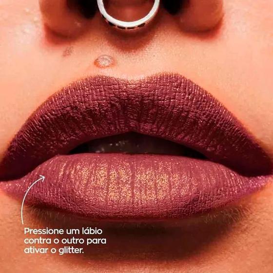 Imagem de Novo Batom Líquido Matte Power Stay Avon Efeito Glitter 16h