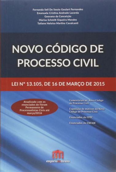 Imagem de Novo codigo de processo civil - EMPORIO DO DIREITO