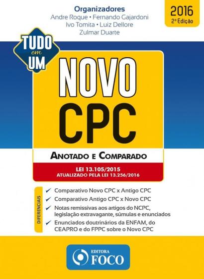 Imagem de Novo cpc - anotado e comparado - FOCO EDITORA