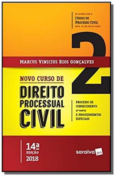 Novo Curso De Direito Processual Civil Vol. 2 Processo De Conhecimento (2ª Parte) E Procedimentos - Saraiva Menor preço em Novo Curso De Direito Processual Civil Vol. 2 Processo De Conhecimento (2ª Parte) E Procedimentos - Saraiva
