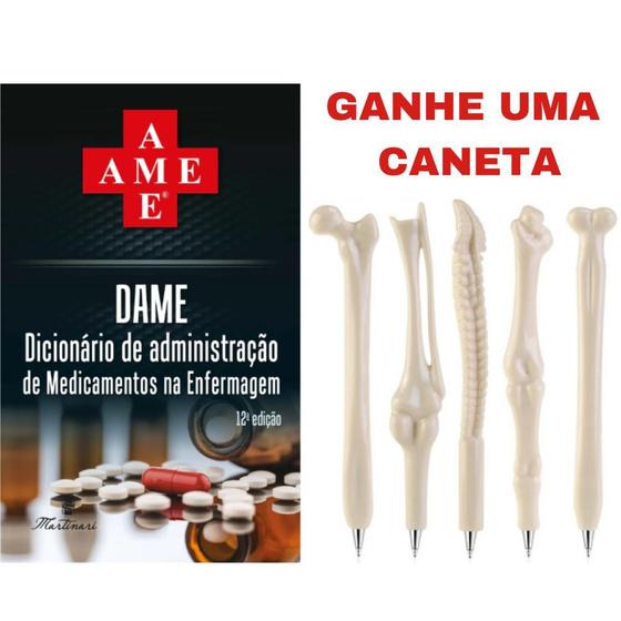 Imagem de NOVO Dame 2023 12ª Ed - AME Dicionário de Medicamentos na Enfermagem