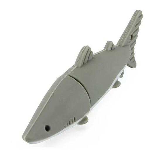 Imagem de Novo disco Flash U USB 3.0 Cartoon Cute Grey Shark Fish de 1