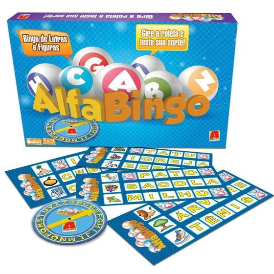 Imagem de Novo Jogo Alfabingo Bingo De Letras E Figuras - Algarra