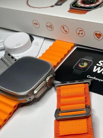 Novo Lançamento Smartwatch W68 Ultra Séries 8 Nfc 49mm + 2 pulseiras ...