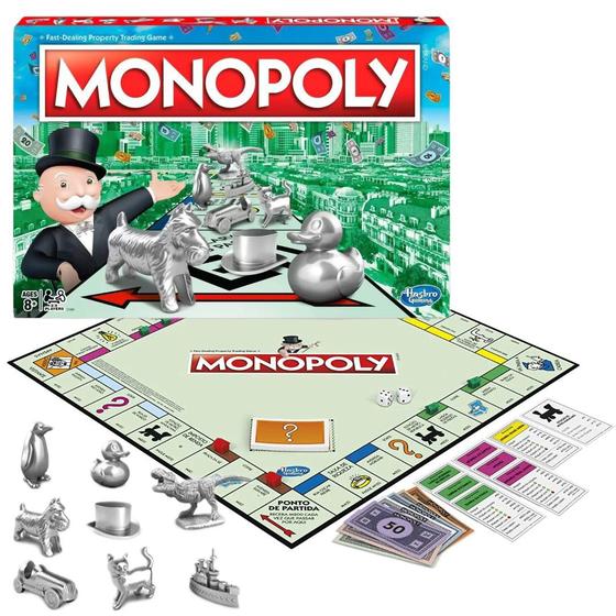 Imagem de Novo Monopoly Jogo De Mesa Dado Tabuleiro Clássico Original 