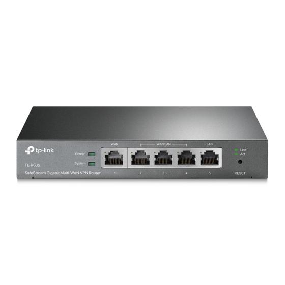 Imagem de Novo Roteador VPN Gigabit Multi-WAN SafeStream TL-R605VPN (Substituto Roteador TL-R600VPN)