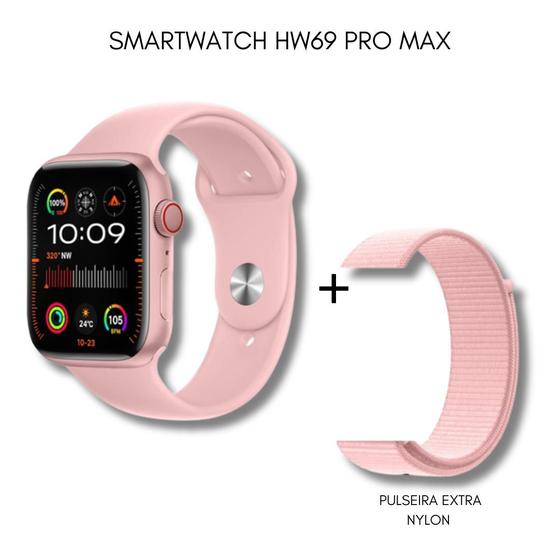 Imagem de Novo Smartwatch Hw69 Pro 2024 Tela Amoled 49mm ChatGpt Pulseiras 49mm Inteligência Artificial