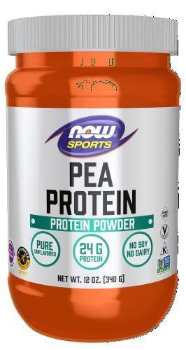 Imagem de NOW Sports Nutrition, Proteína de ervilha 24 g, Facilmente Digerido, Pó sem sabor, 12 onças