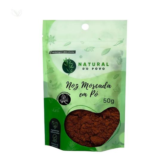 Imagem de Noz Moscada Em Pó 100% Natural Alta Qualidade Pouch 50G