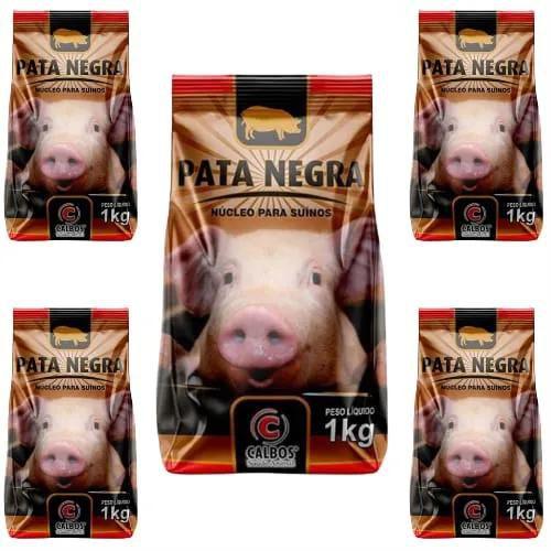 Imagem de Núcleo Pata Negra Porco Suinos Vitamina Kit Com 5 Unidades Cria Recria Engorda Crescimento