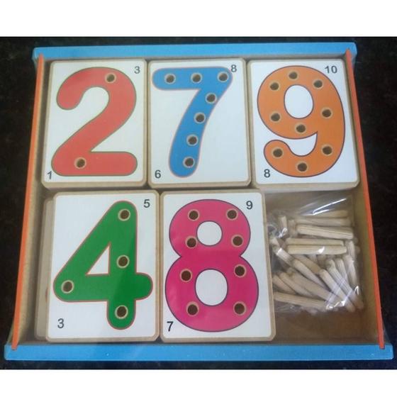 Imagem de Numerais com pinos