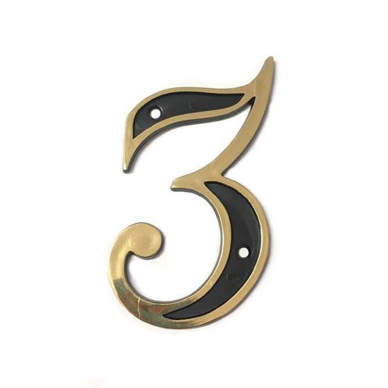 Imagem de Numeral 3 Para Residencia Pacote Com 10