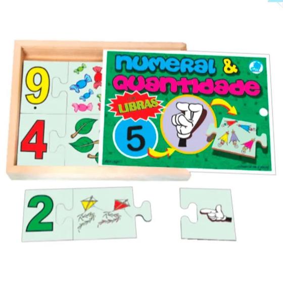 Imagem de Numeral e quantidade libras em madeira - simque - 527