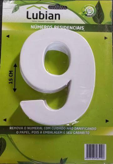 Imagem de Numeral para residencia branco (9) lubian